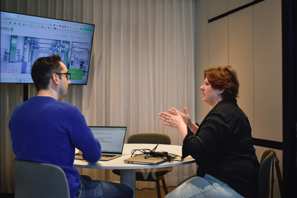 projectmeeting We Build Online met de klant voor website op maat